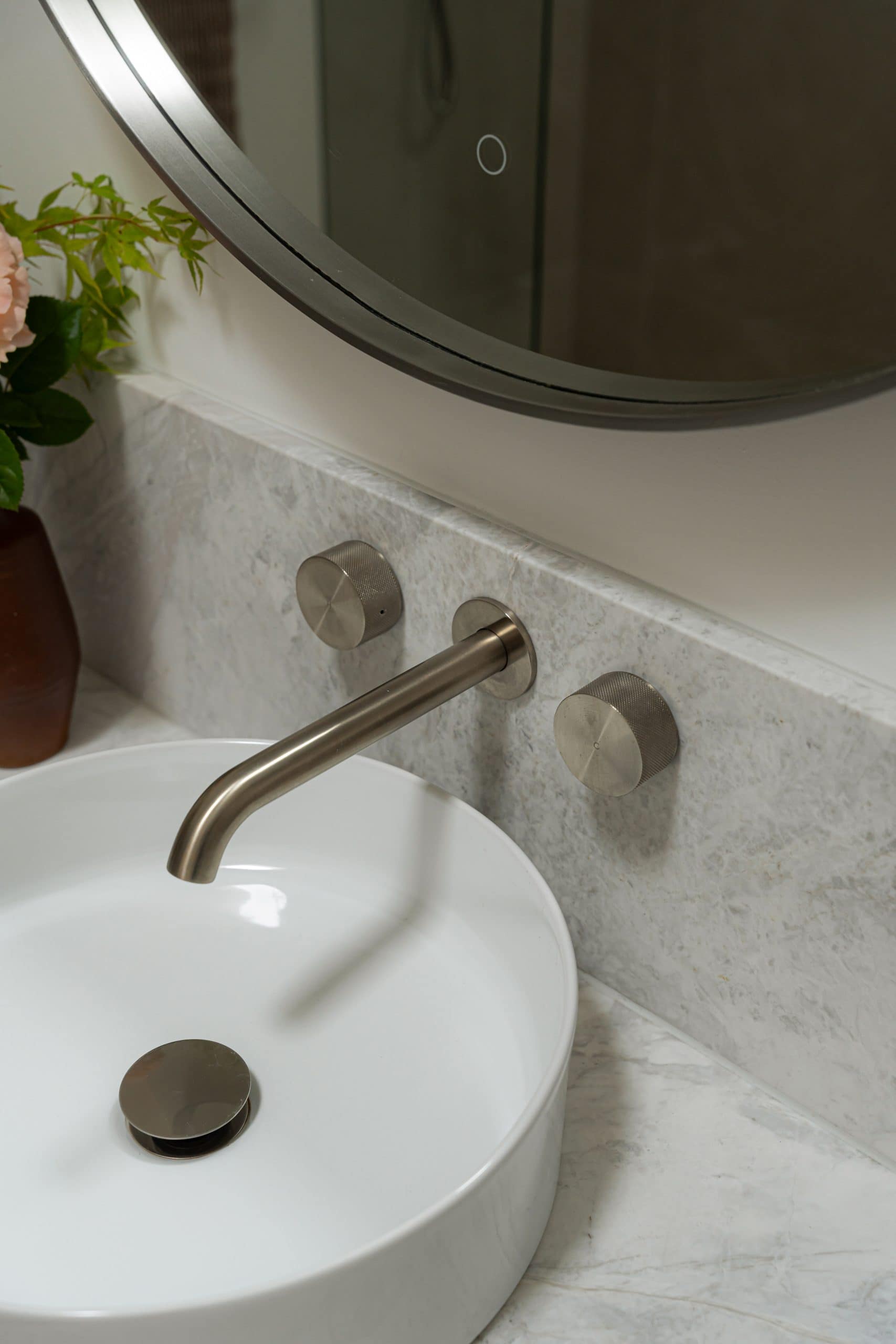 Barton Ensuite Vanity and Brushed Nickel Tapware