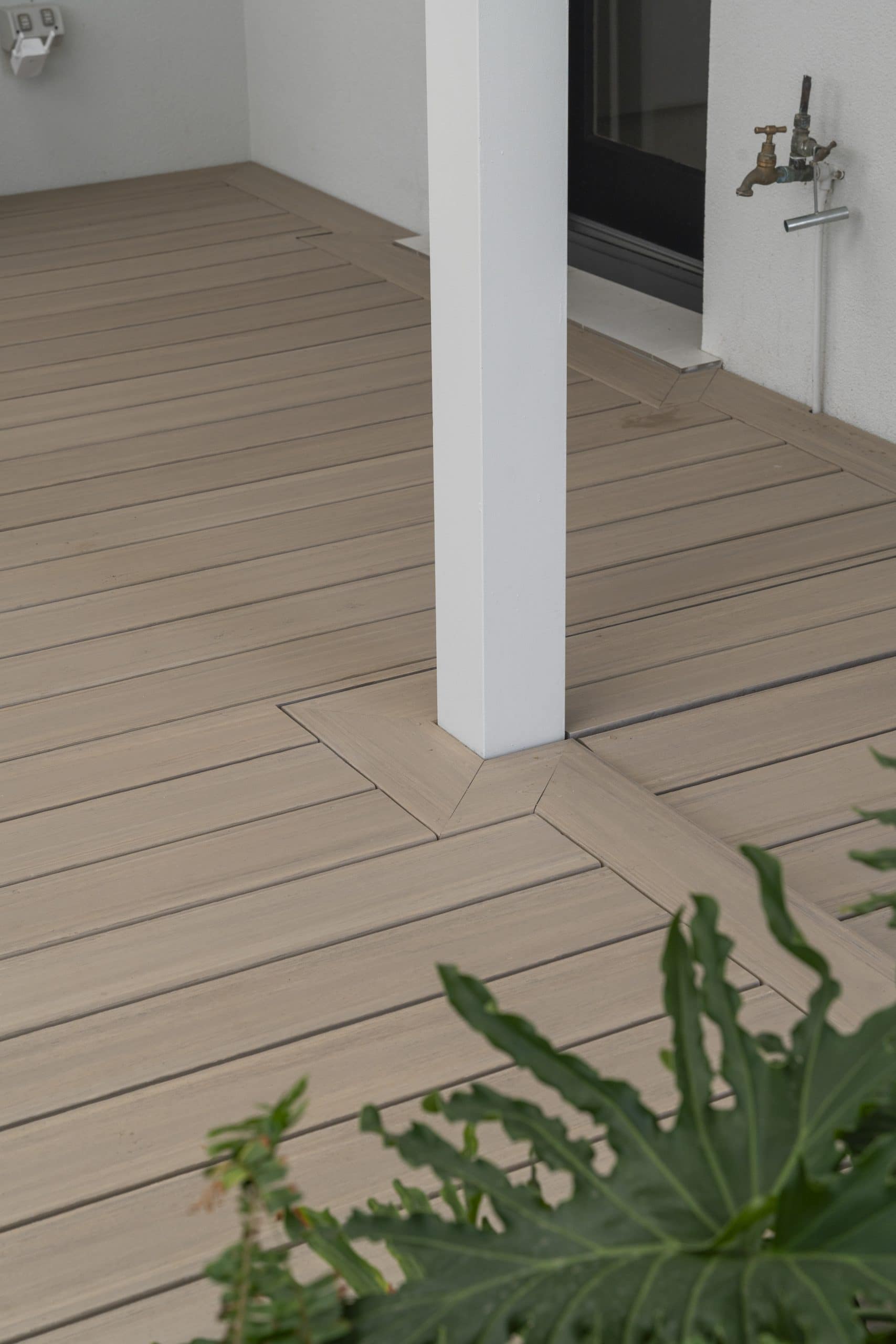 Precision decking detail in alfresco renovation at a Glengowrie home by Finch Constructions