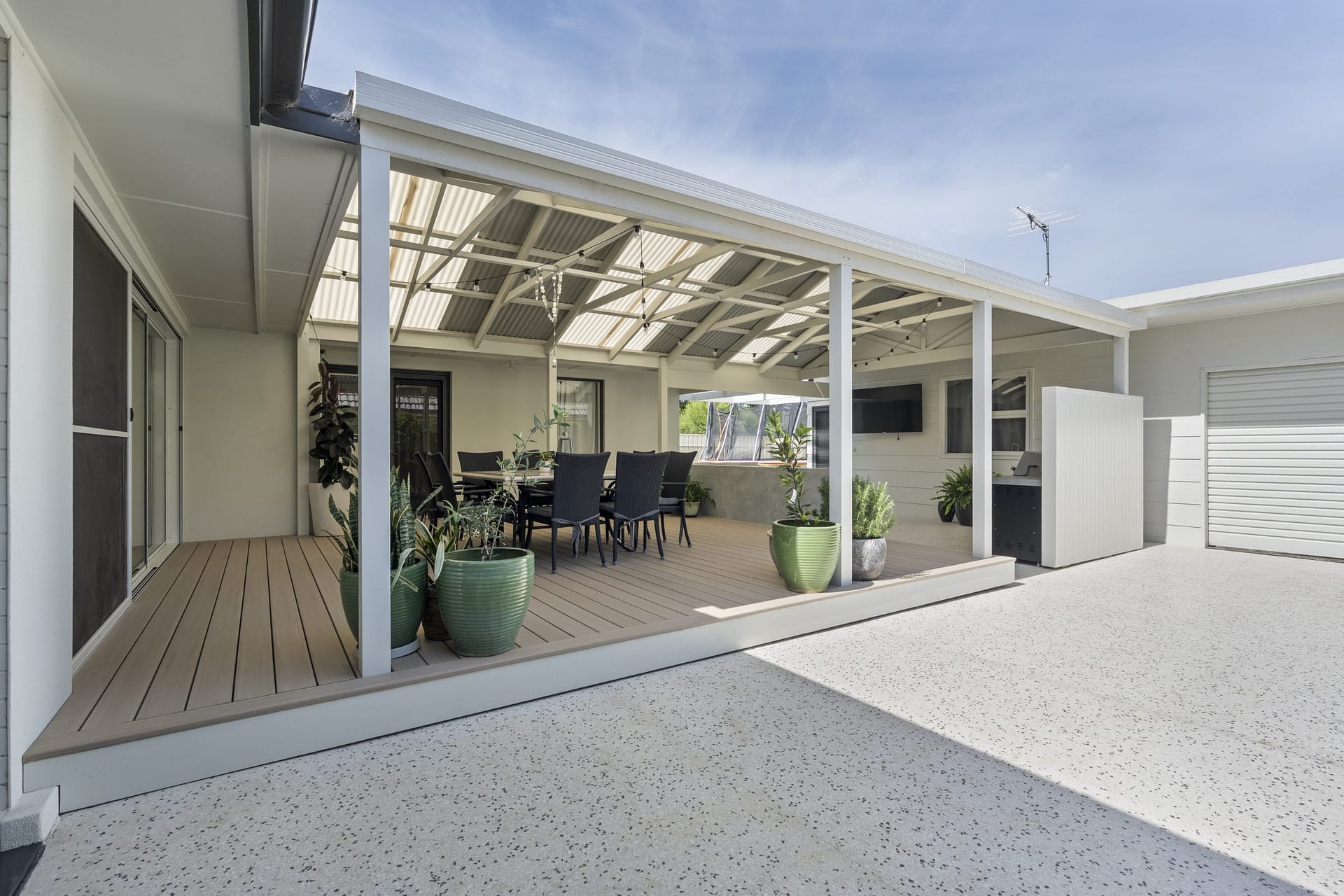 New driveway and perimeter concrete paths completed as part of Glengowrie outdoor renovation