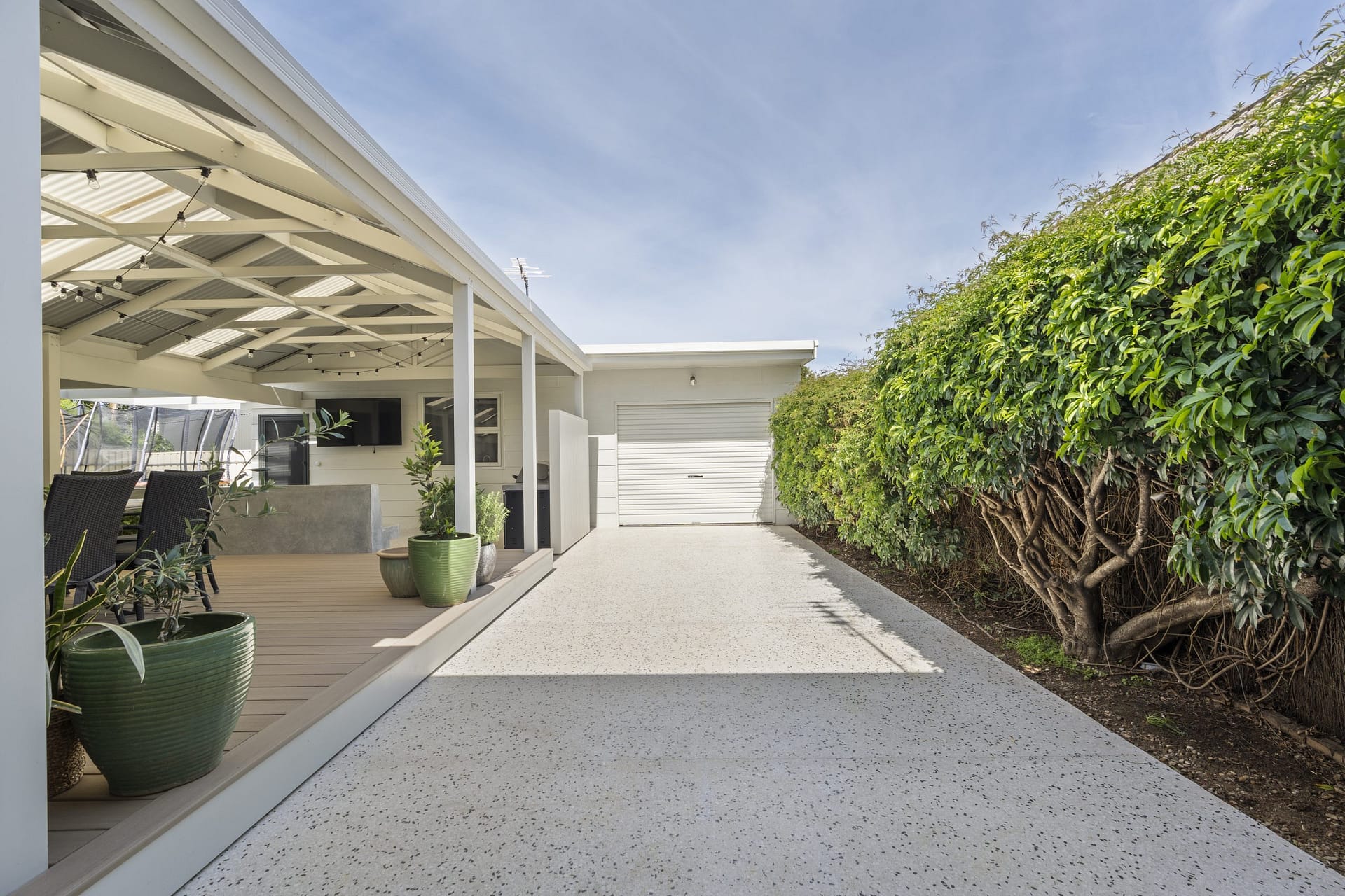 Perimiter milkyway concrete paths completed as part of Glengowrie outdoor renovation